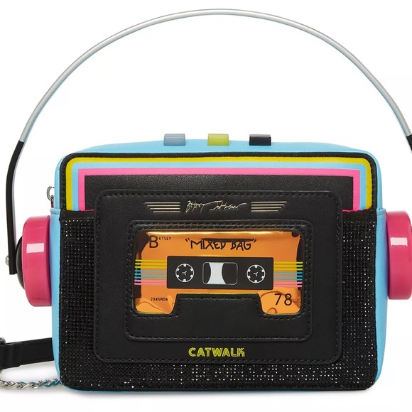 Betsey Johnson Handbags - ❗️❗️NEW BETSEY JOHNSON CATWALK RETRO CASSETTE PLAYER CROSSBODY BAG❗️❗️